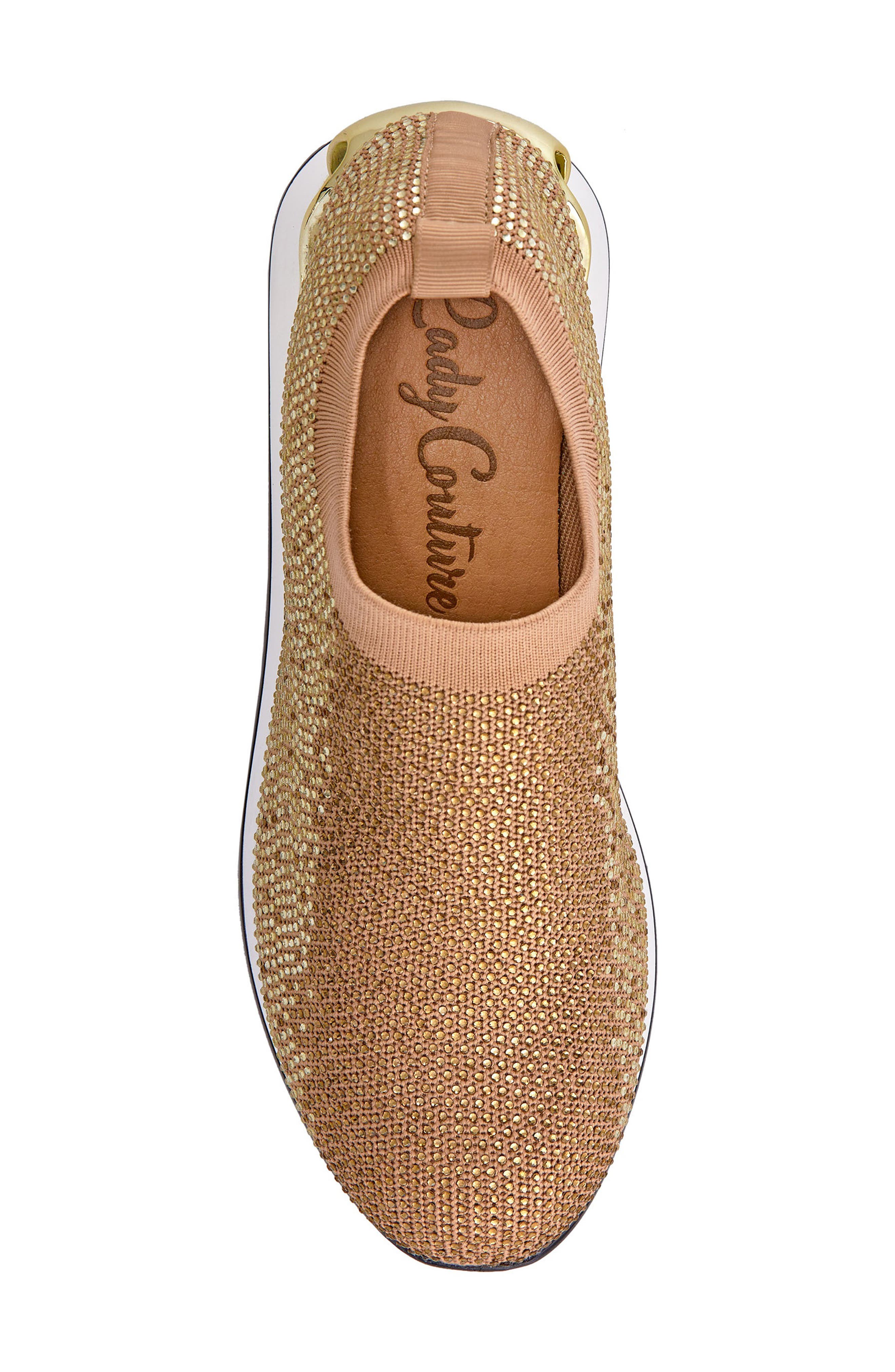 Bella Rhinestone Sneaker, Alternate, color, GOLD MULTI