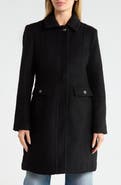 Sam Edelman Inset Waist Bouclé Coat