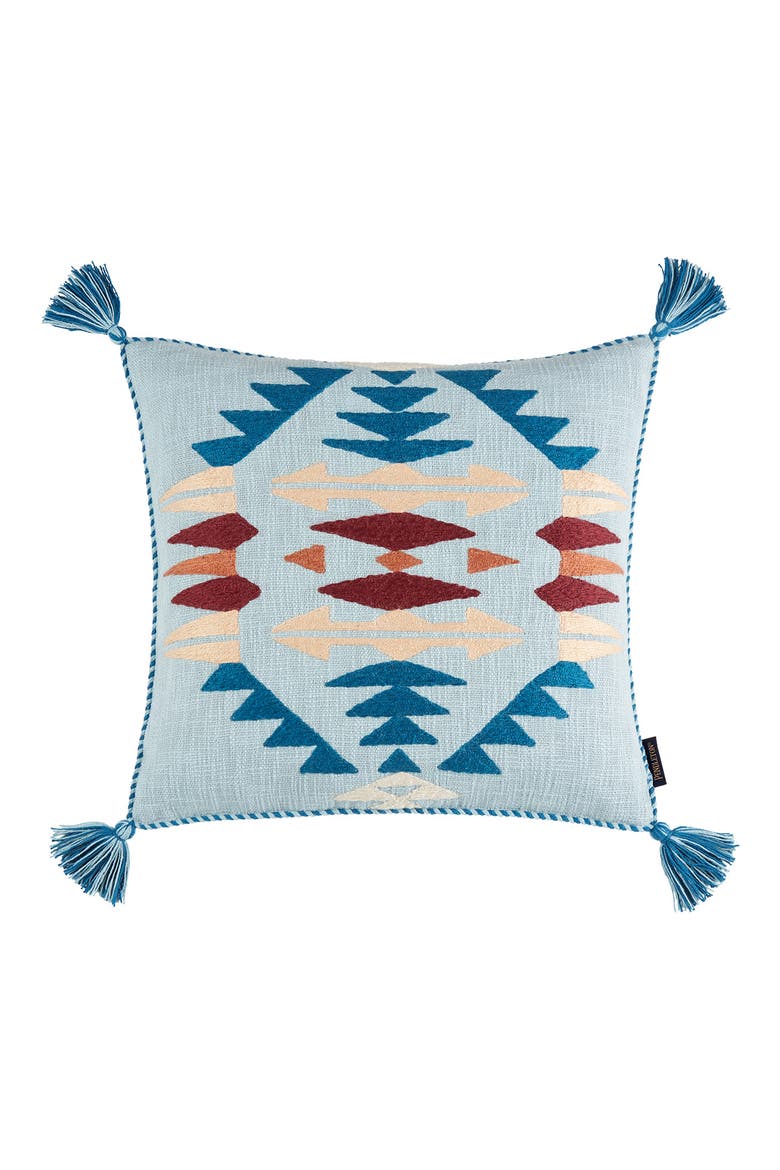 Rancho Arroyo Accent Pillow, Main, color, AQUA MULTI