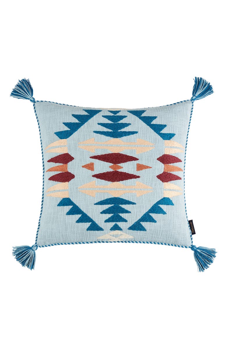 Pendleton Rancho Arroyo Accent Pillow, Main, color, Aqua Multi