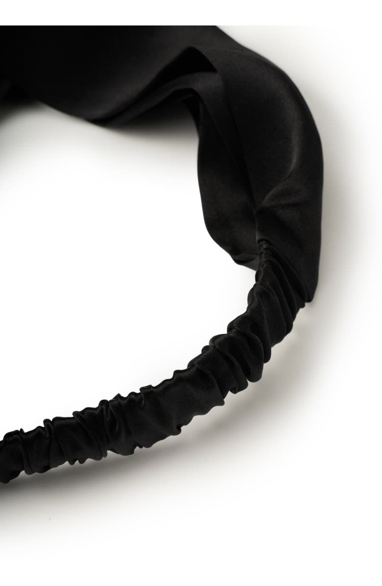 OLAH Silk Twisted Hairband, Alternate, color, Black