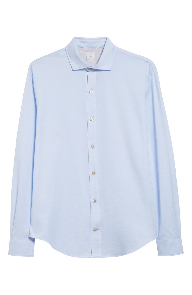 Eleventy Dandy Cotton Button-Up Shirt, Alternate, color, Denim