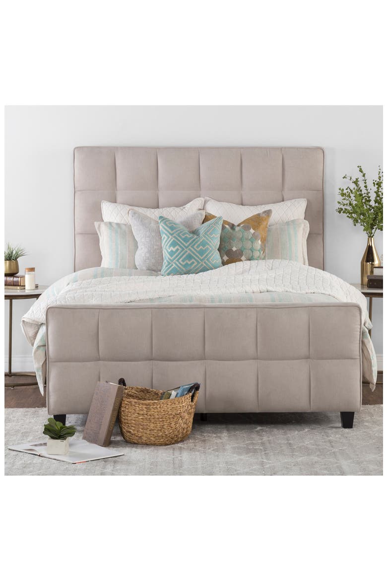 Dale Duvet Cover, Alternate, color, NATURAL/ TIDAL BLUE