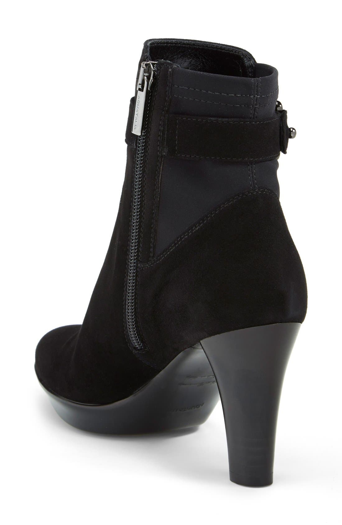 'Reece' Weatherproof Bootie (Nordstrom Exclusive), Alternate, color, BLACK SUEDE