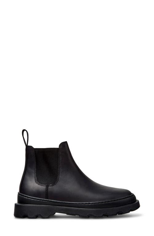 Camper Brutus Elastic-panelled Leather Chelsea Boots In Black