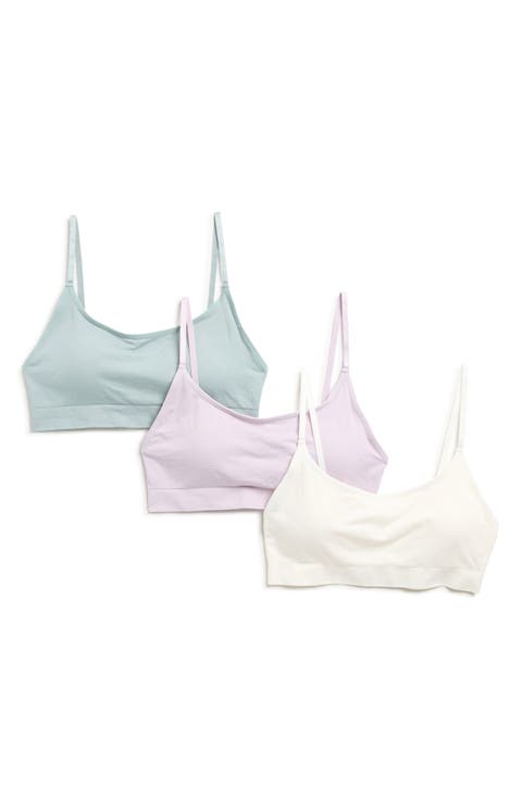 Everyday 3-Pack Assorted Scoop Neck Bralettes