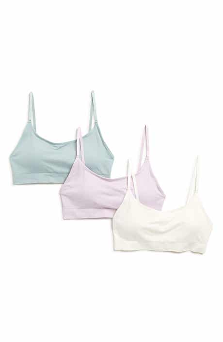 NORDSTROM RACK Everyday 3-Pack Assorted Scoop Neck Bralettes