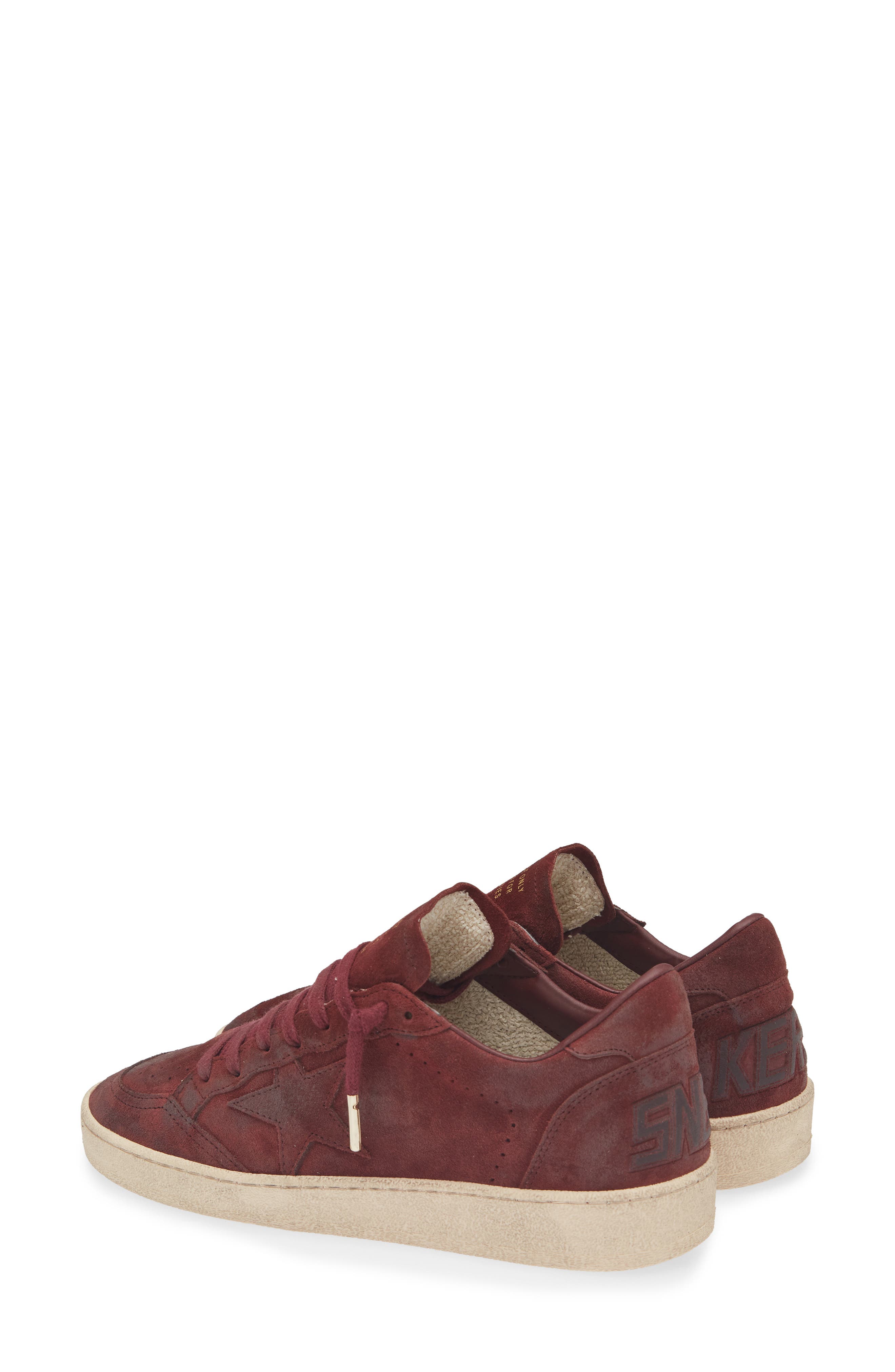 Ball Star Sneaker, Alternate, color, BURGUNDY