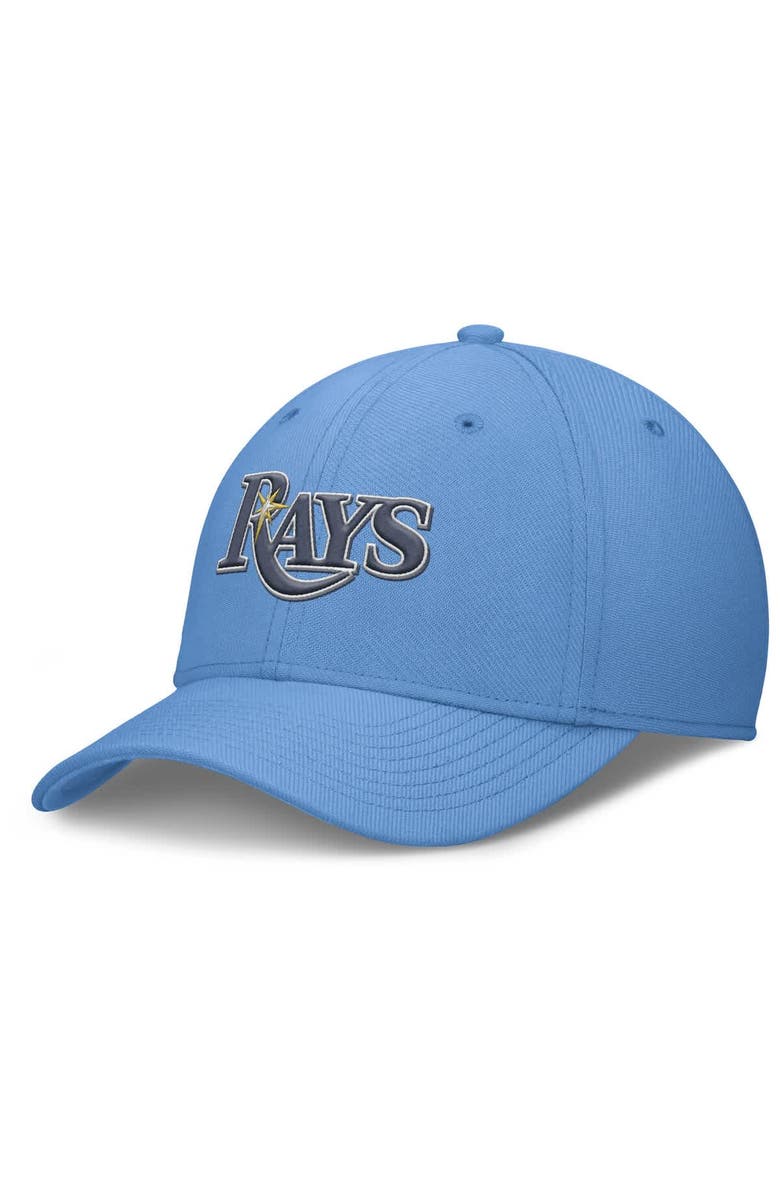 Nike Men's Nike Light Blue Tampa Bay Rays Rise Performance Flex Hat, Alternate, color, Light Blue
