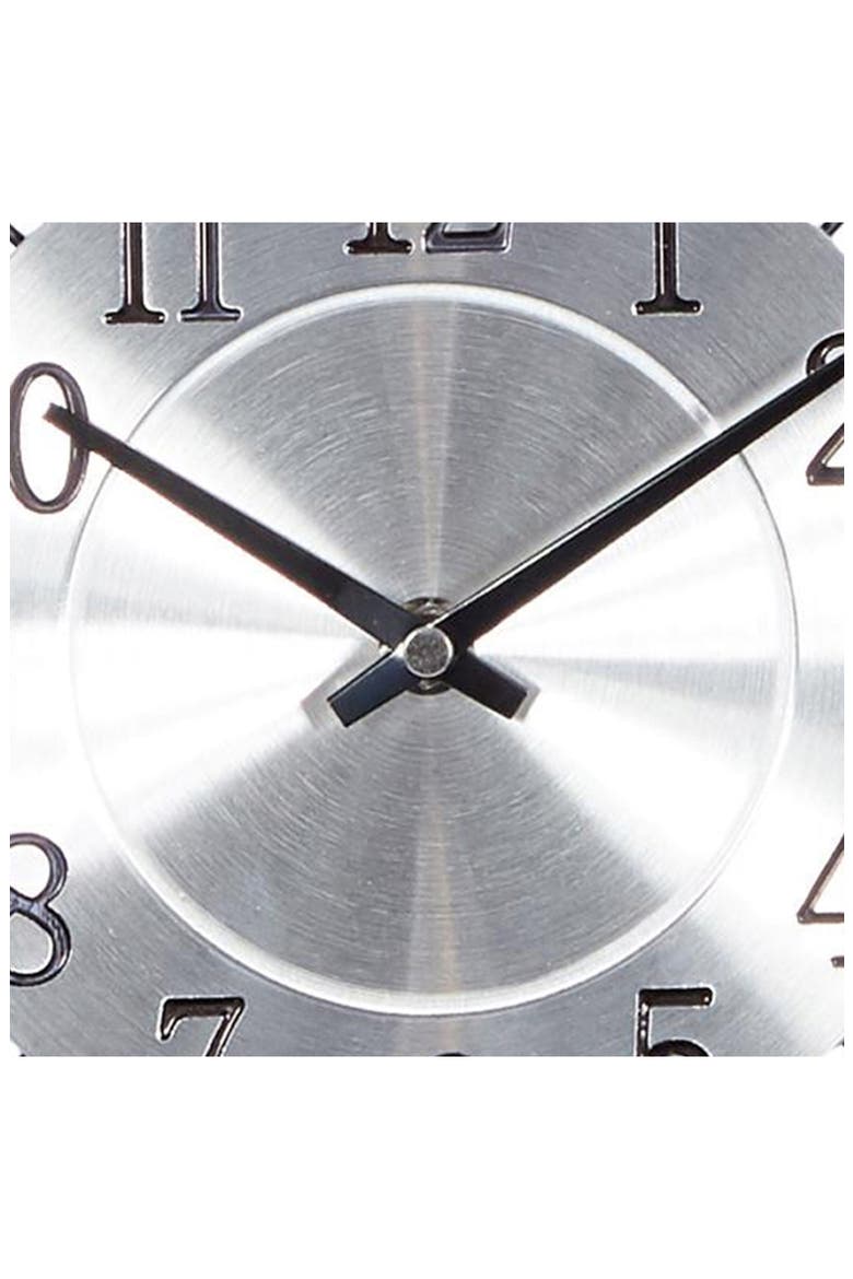 Sunray Wall Clock, Alternate, color, SILVER