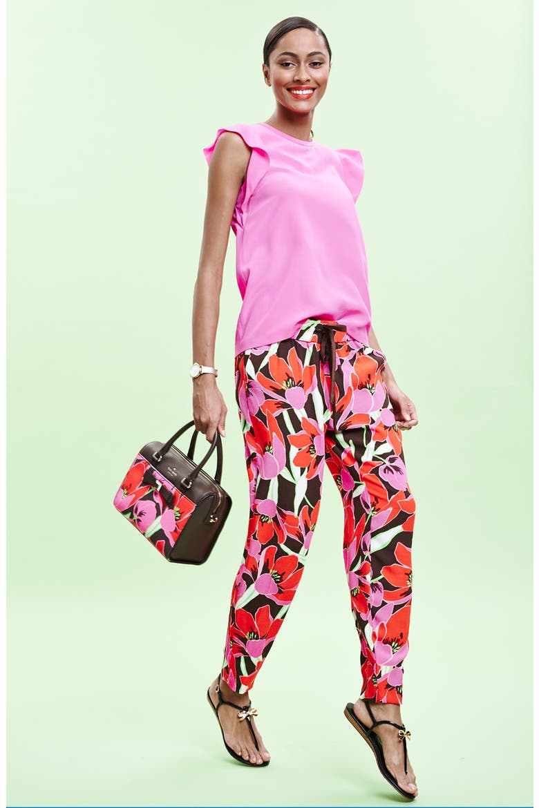 'hutton' tropical print lounge pants, Alternate, color, BGNVLA RIO