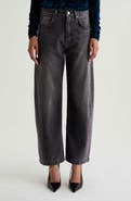 AG Hattie Crystal Embellished High Waist Barrel Jeans