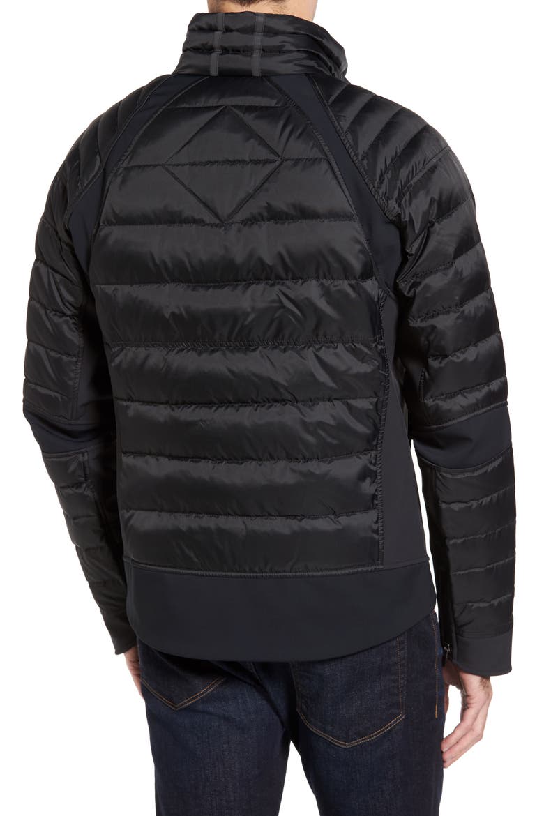 HyBridge Perren  Slim Fit Packable Down Jacket, Alternate, color, BLACK