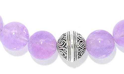 Samuel B. Beaded Stone Necklace In Purple