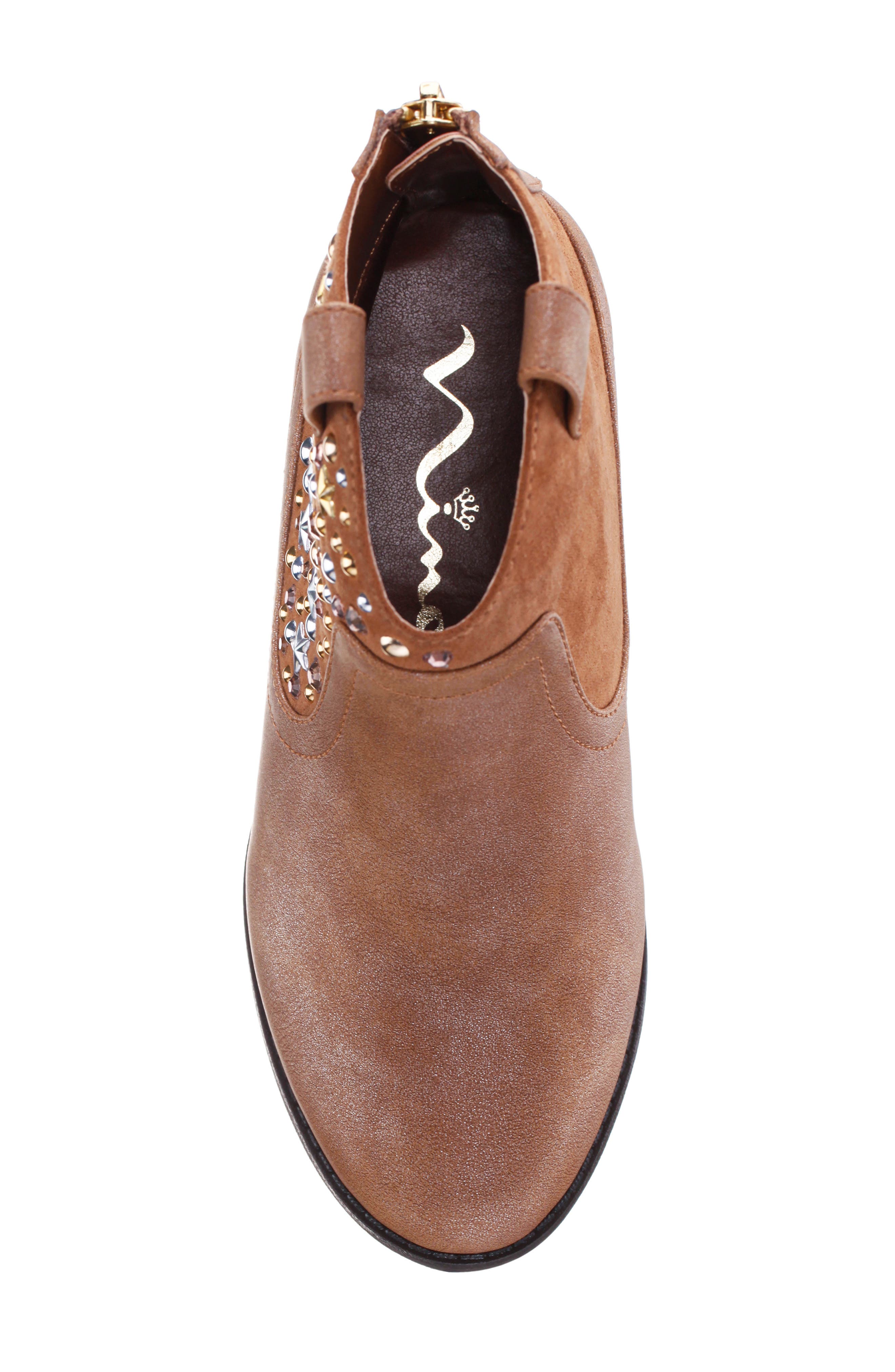 Nina Kids' Sai Western Boot, Alternate, color, Tan Shimmer