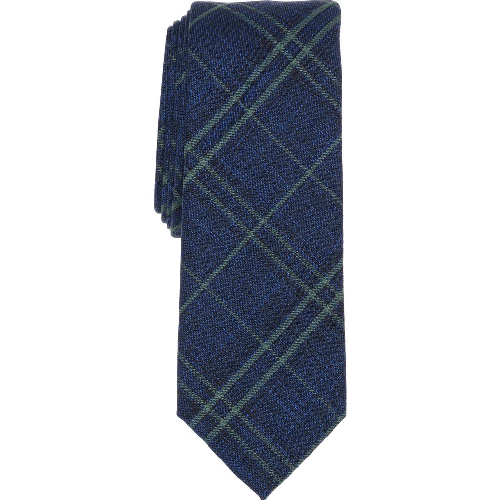 Original Penguin Kleven Plaid Tie In Blue