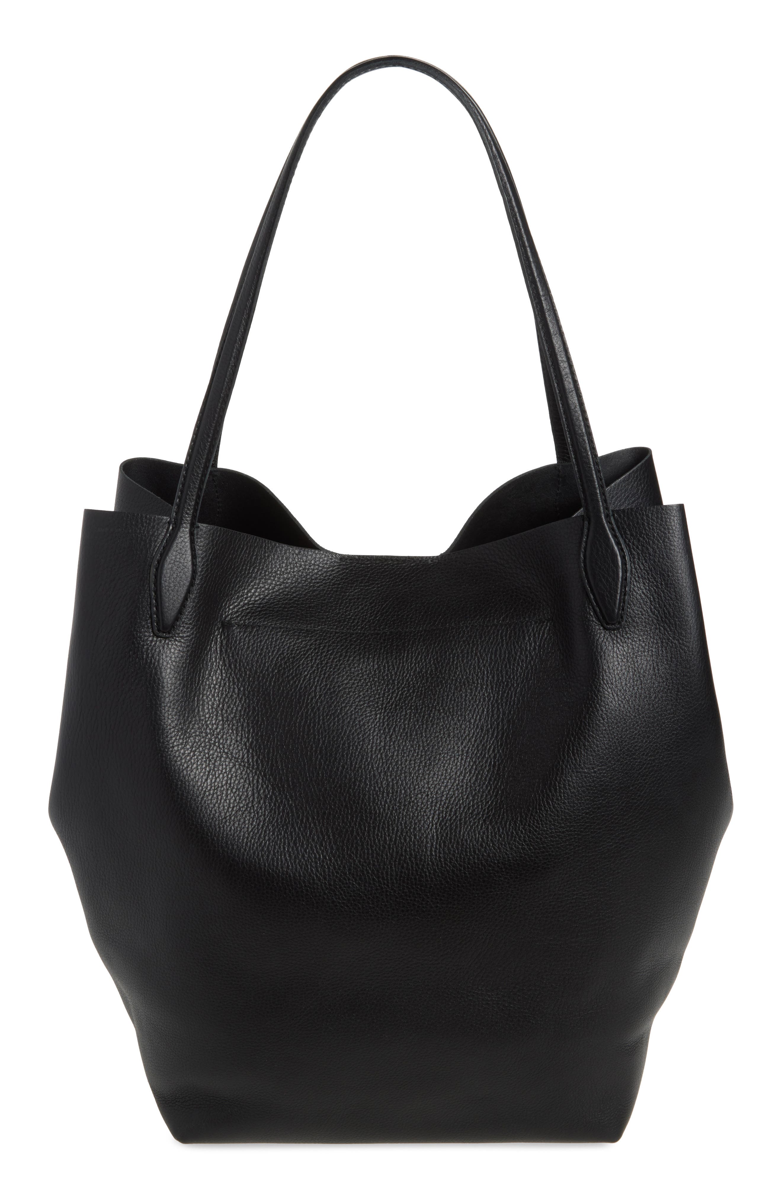 Madewell Oversize Shopper Tote in Soft Grain Leather, Alternate, color, 