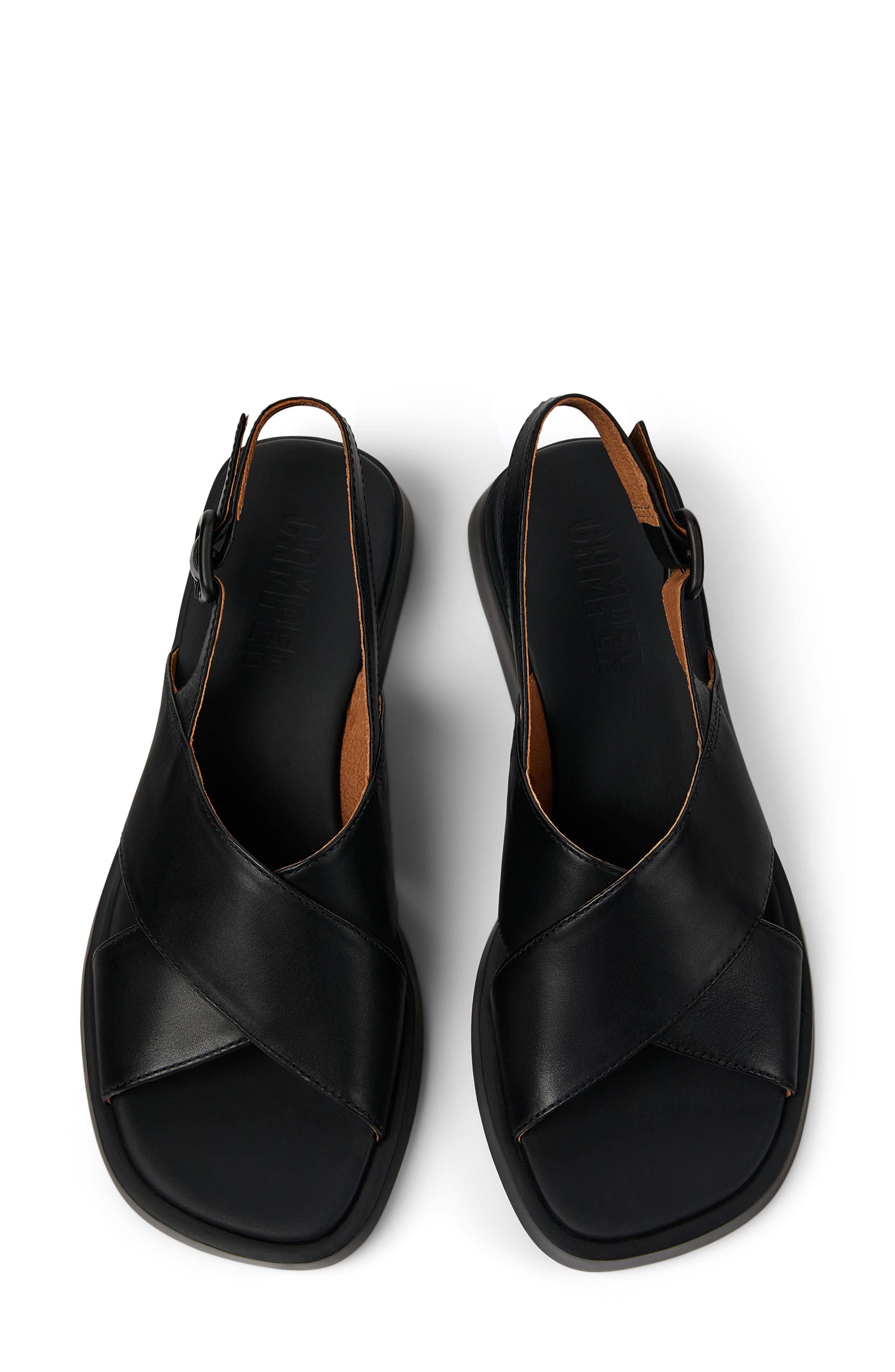 Camper Dana Slingback Sandal, Alternate, color, Black