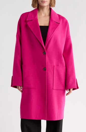 Cattina Notch Lapel Wool Blend Coat