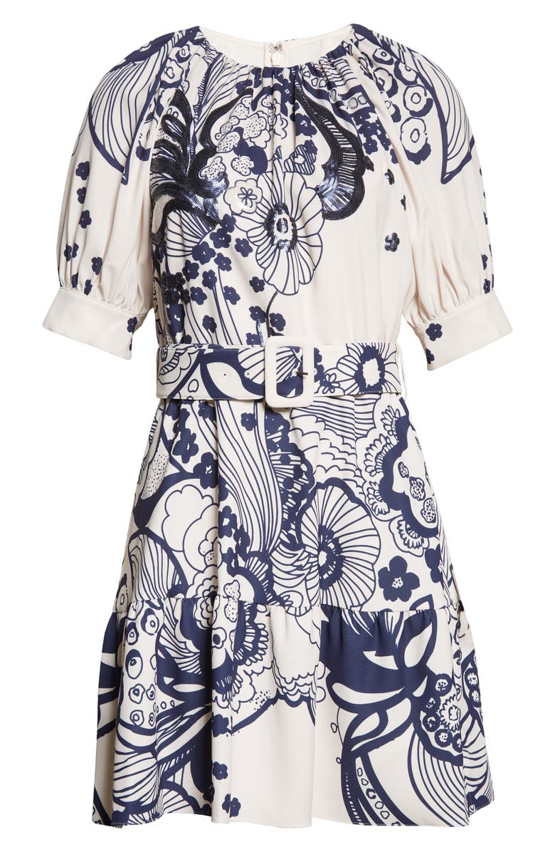 Ted Baker London Soira Floral Belted Dress, Alternate, color, 