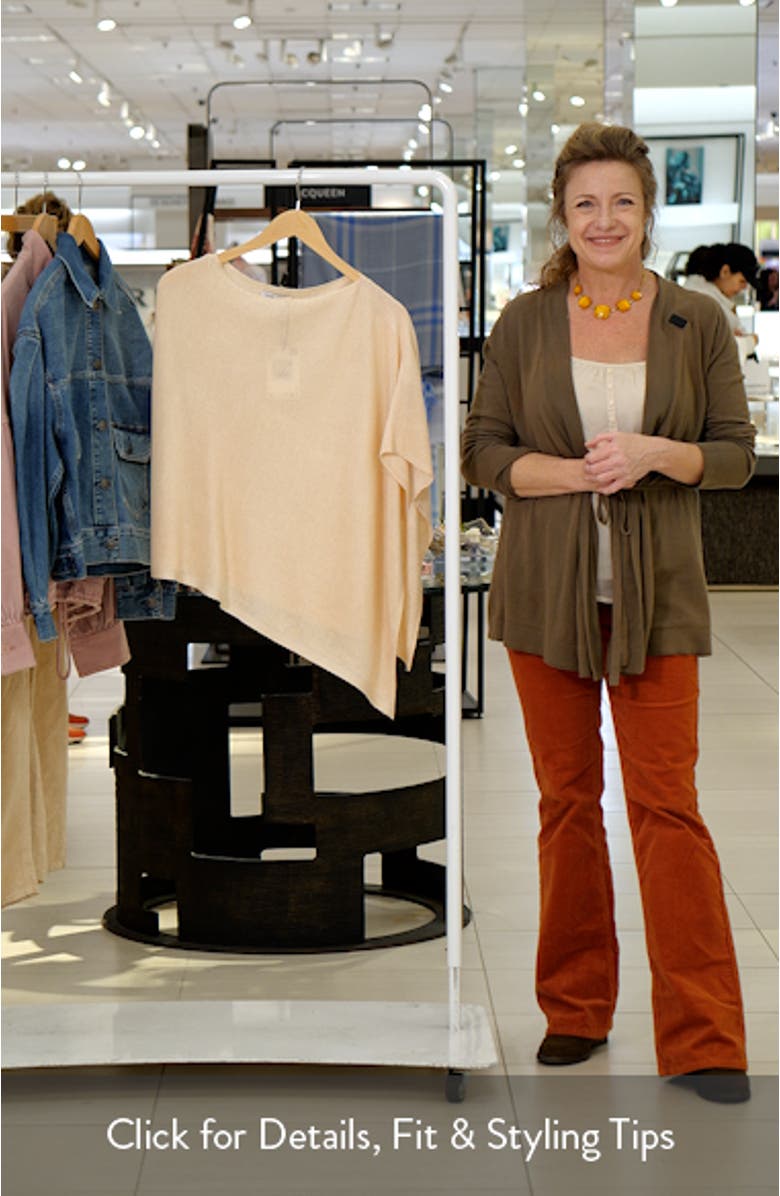 Raul Asymmetrical Hem Knit Cape, sales video thumbnail