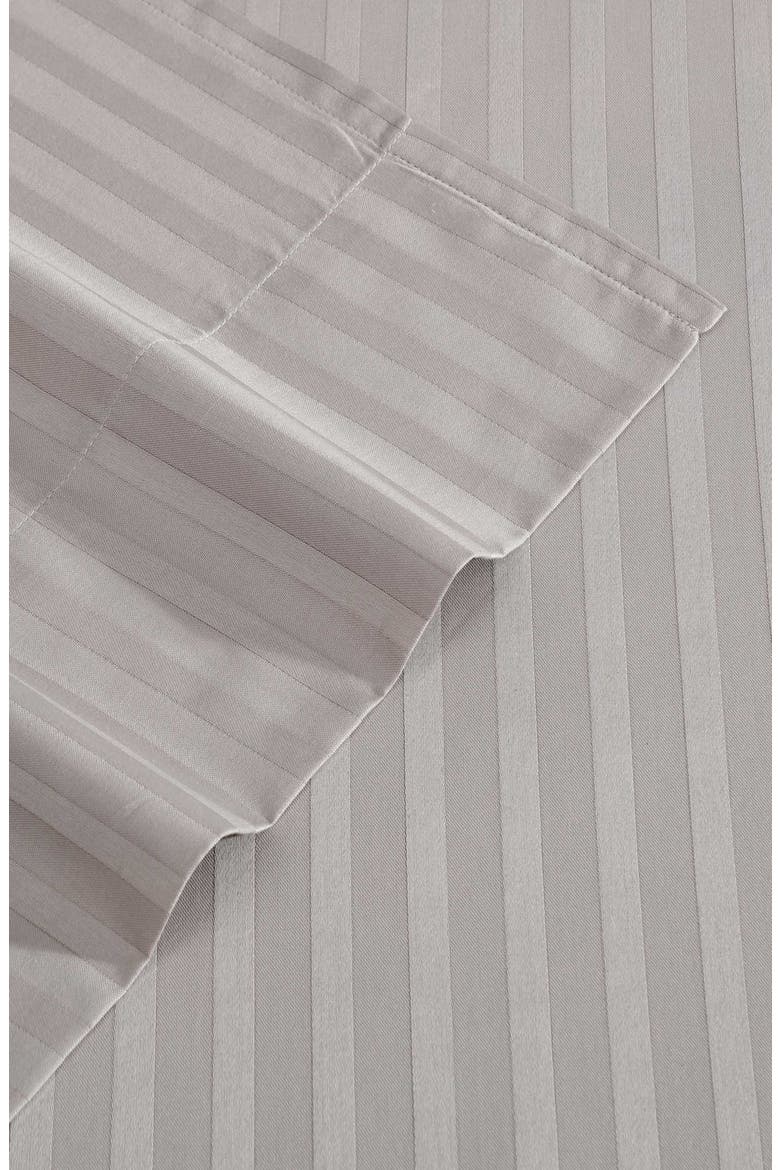 Dobby Stripe Sheet Set, Alternate, color, FRENCH CLAY