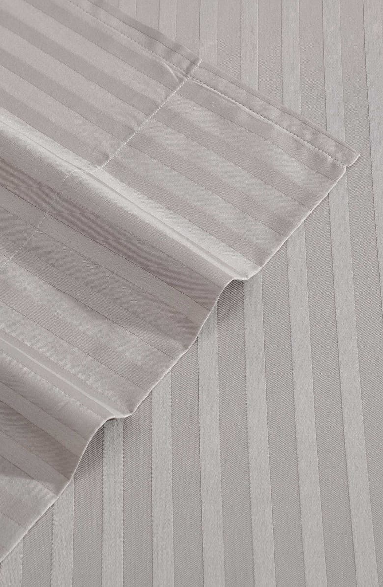 Vera Wang Dobby Stripe Sheet Set, Alternate, color, French Clay