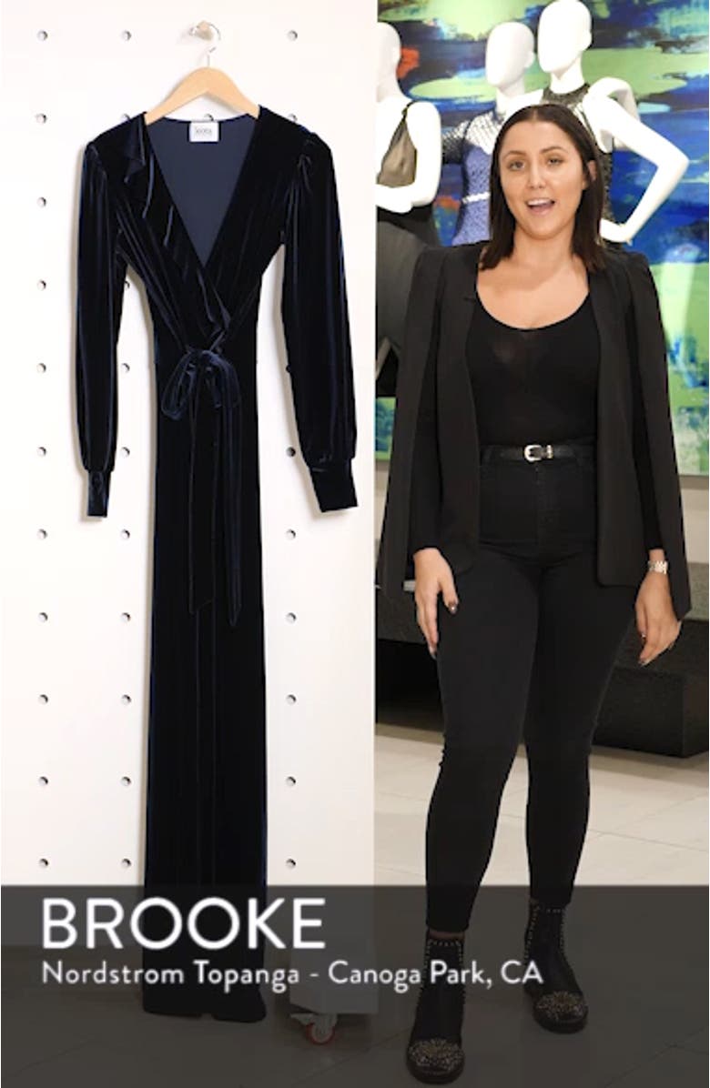 Julie Print Ruffle Jumpsuit, sales video thumbnail