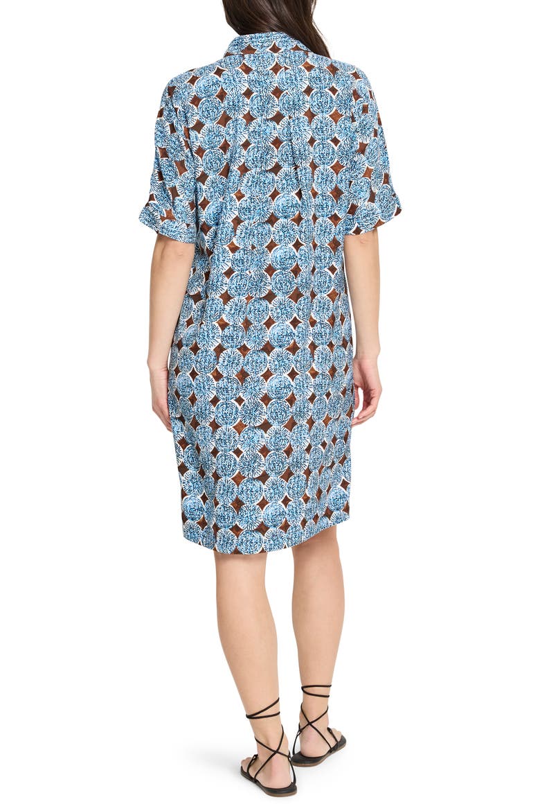 Devon Sand Dollar Print Shirtdress, Alternate, color, BLUE MULTI