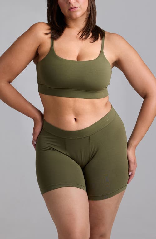 Woxer Luxe Baller 5-inch Modal Boxer Briefs In Green