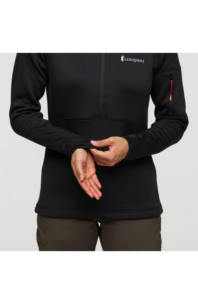 Cotopaxi Tempa Fleece Half-Zip Pullover - Women's, Alternate, color, Cotopaxi Black