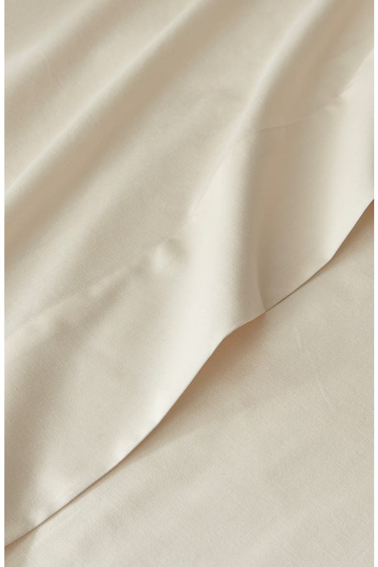 Porto Cotton Percale Sheet Set, Alternate, color, BIRCH