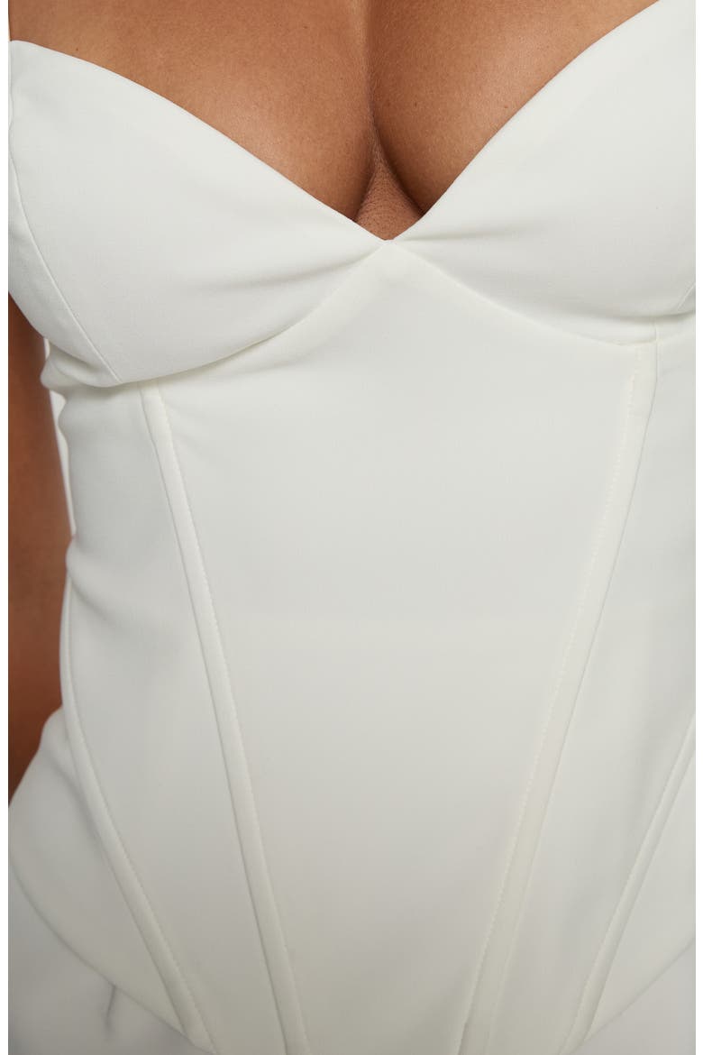 Julisa Corset Minidress, Alternate, color, WHITE