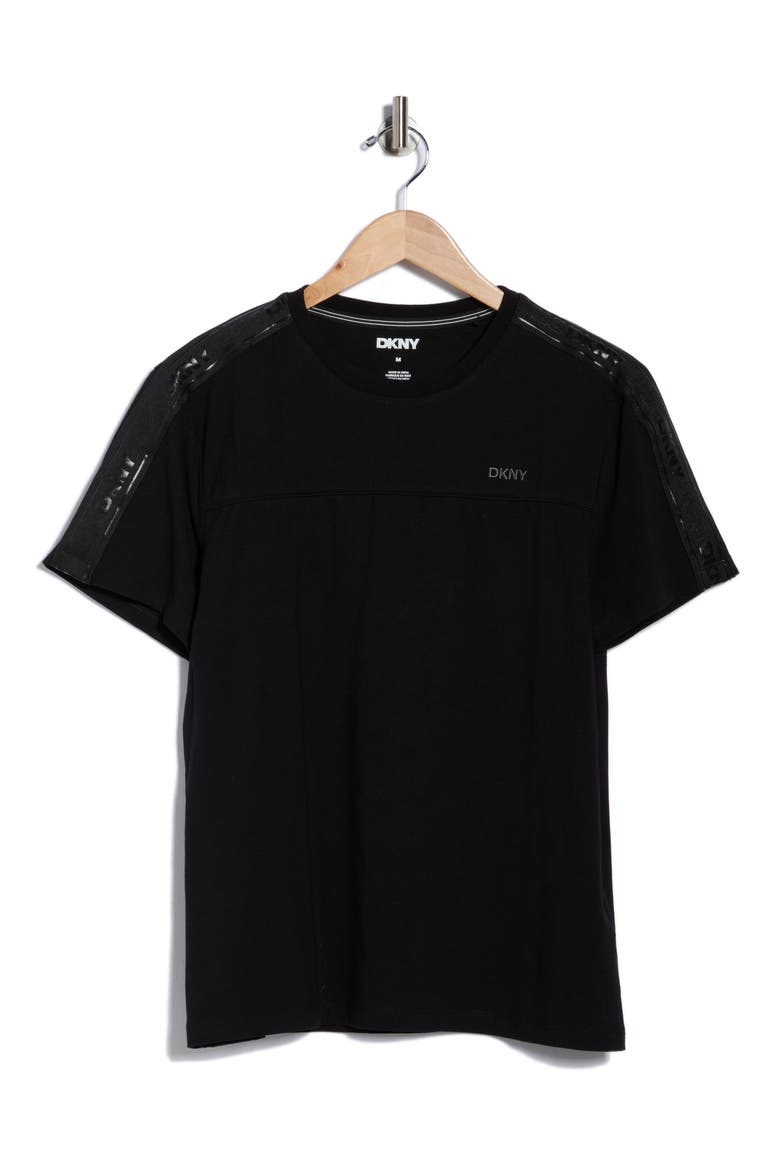 Paulo Stripe Logo T-Shirt, Alternate, color, BLACK