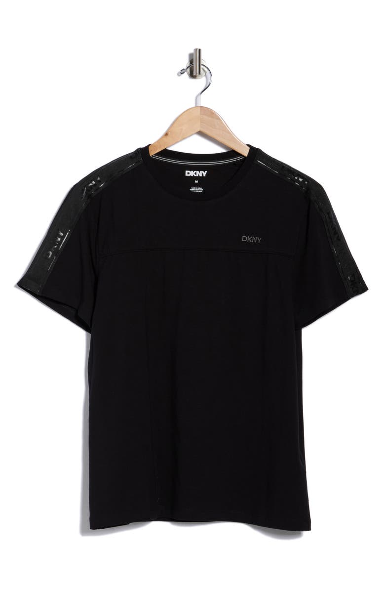 DKNY SPORTSWEAR Paulo Stripe Logo T-Shirt, Alternate, color, Black