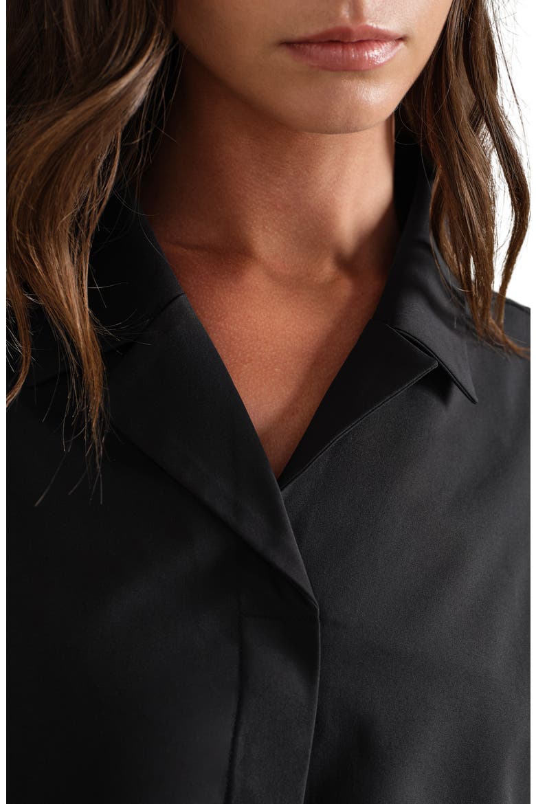 Mirage Sleeveless Performance Button-Up Shirt, Alternate, color, PURE BLACK