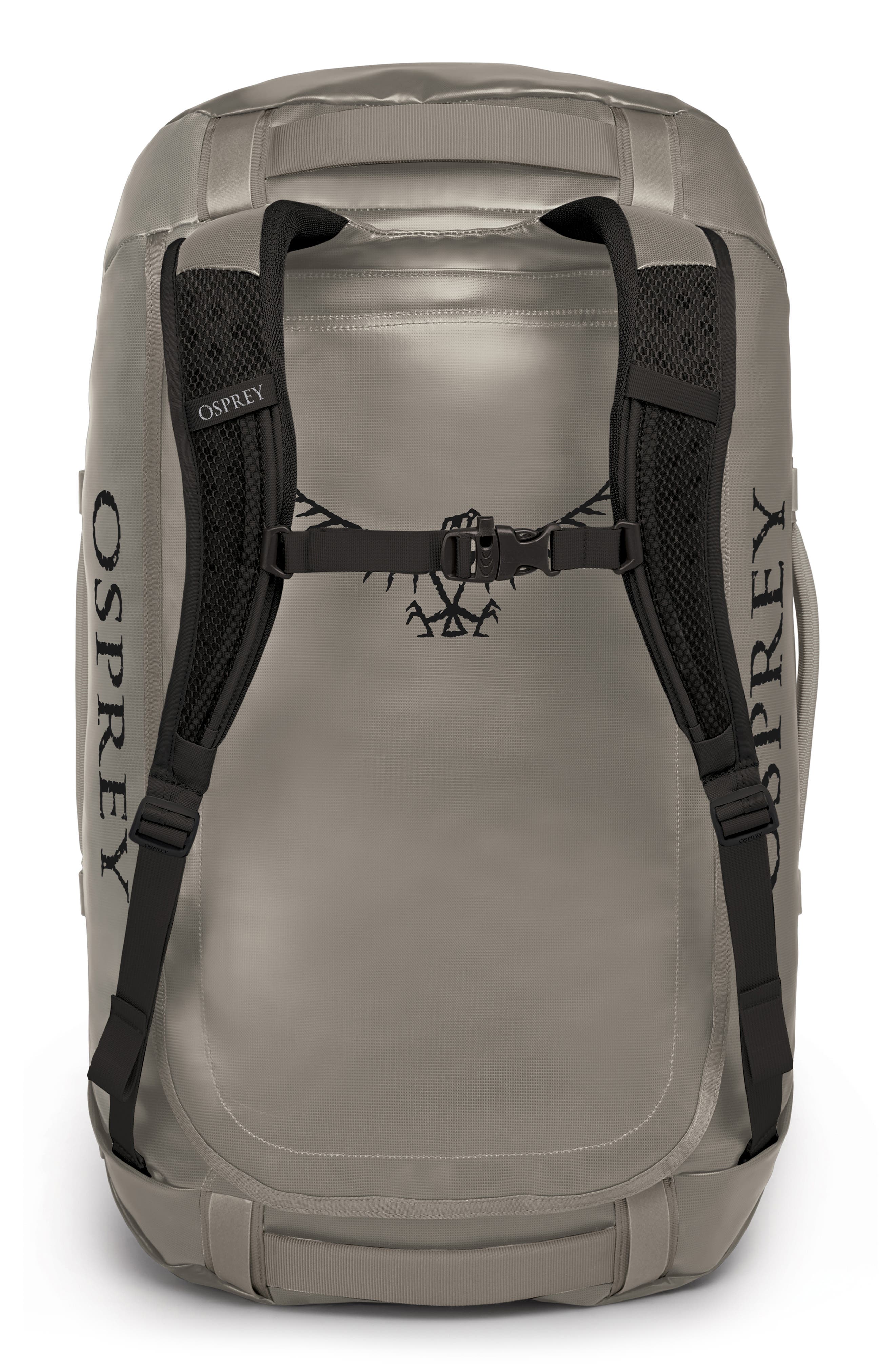 Osprey Transporter<sup
®</sup
 65-Liter Water Resistant Duffle Backpack, Alternate, color, Tan Concrete