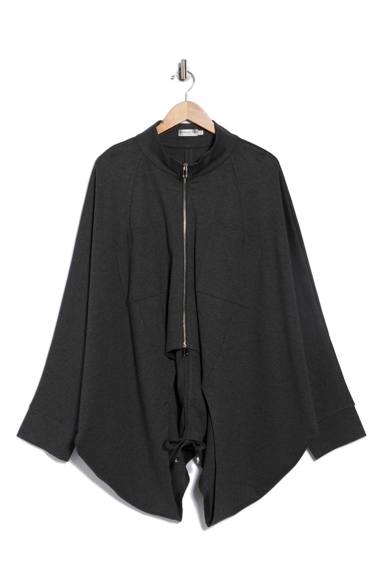 PATRIZIA LUCA Cocoon Jacket, Alternate, color, Charcoal