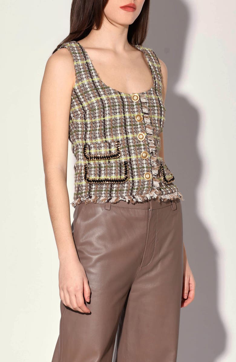 Walter Baker Maria Tweed Top, Alternate, color,