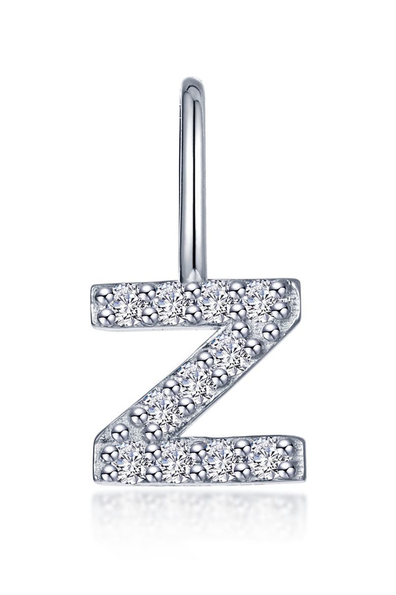 Letter Charm Pendant, Main, color, SILVER Z