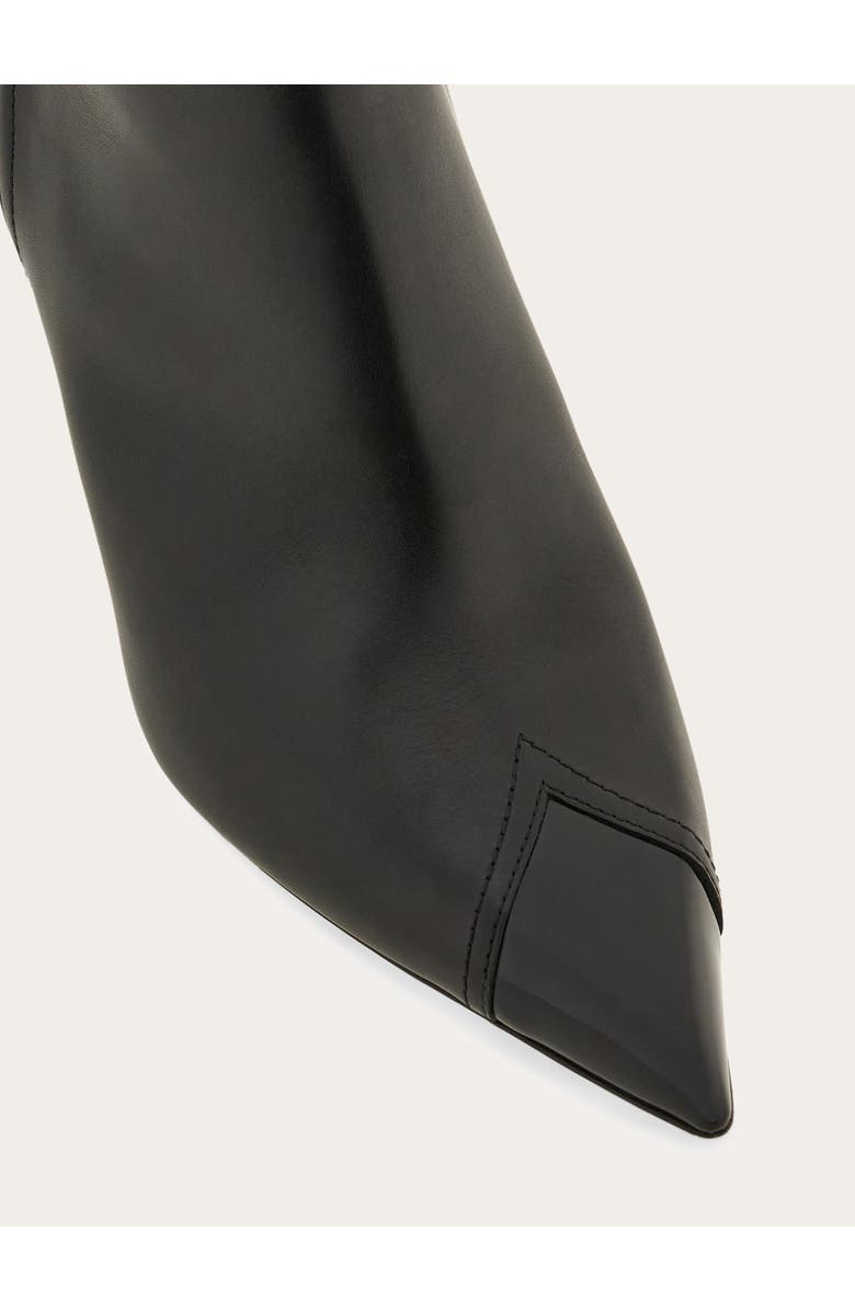 FERRAGAMO Eagle 70 Pointed Toe Leather Bootie, Alternate, color,