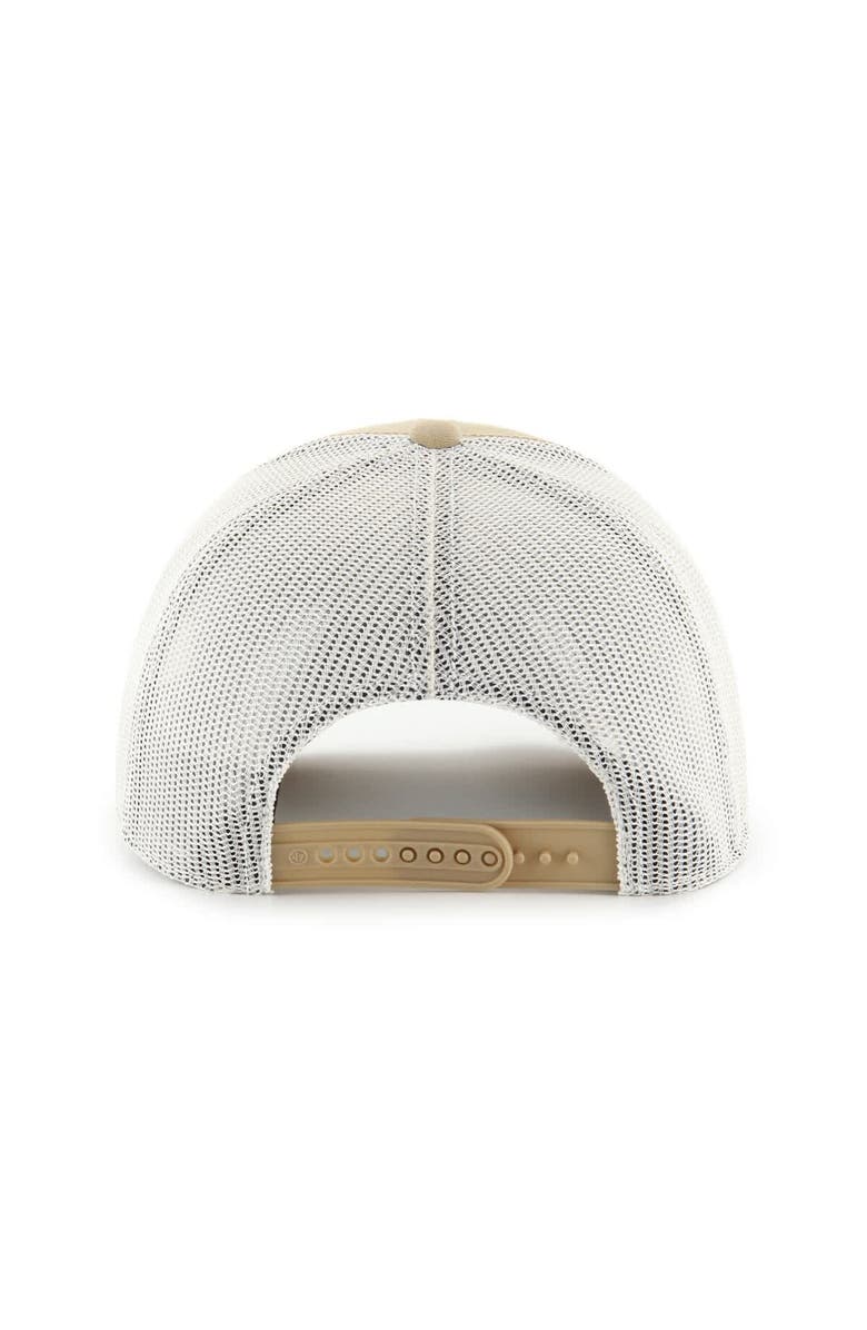 '47 Men's '47 Khaki New York Mets Ridgewood Trucker Adjustable Hats, Alternate, color,