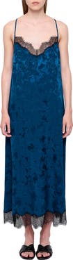 Zadig & Voltaire Respa Horse Jacquard Silk Slipdress