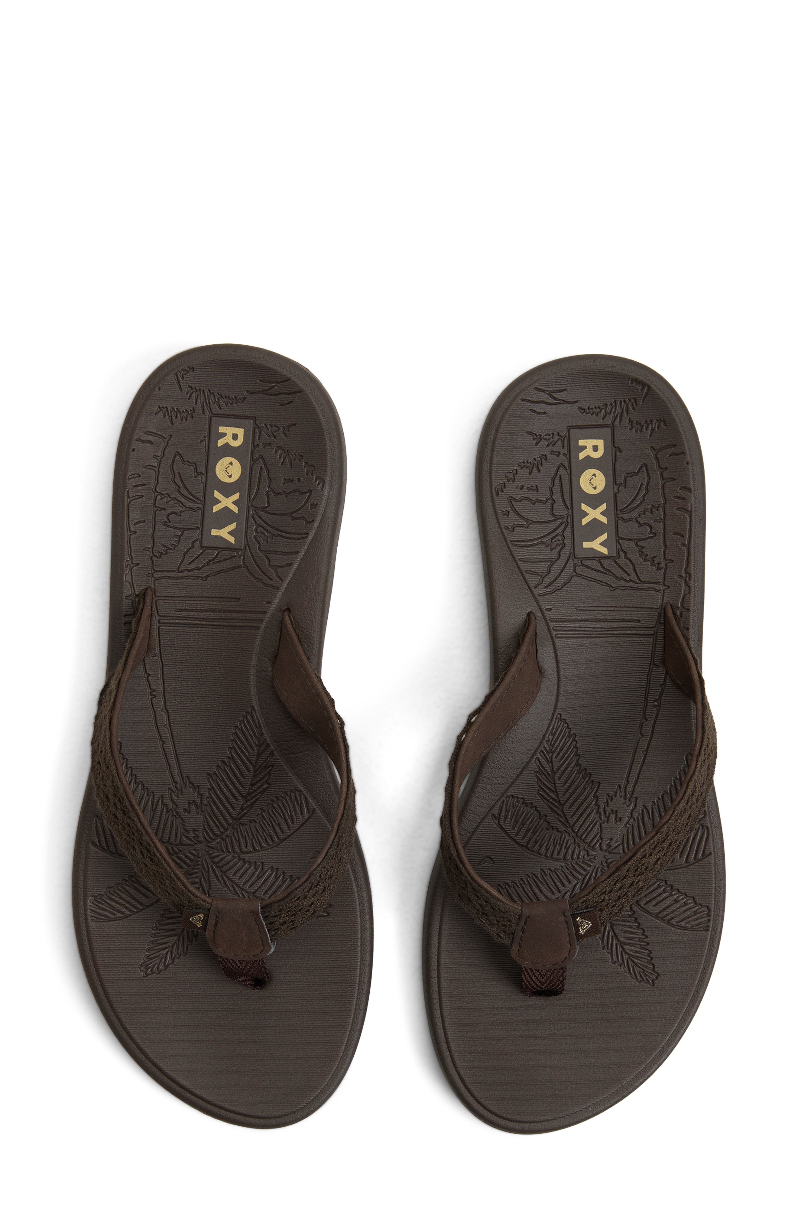 Gianna II Flip Flop, Alternate, color, DARK BROWN