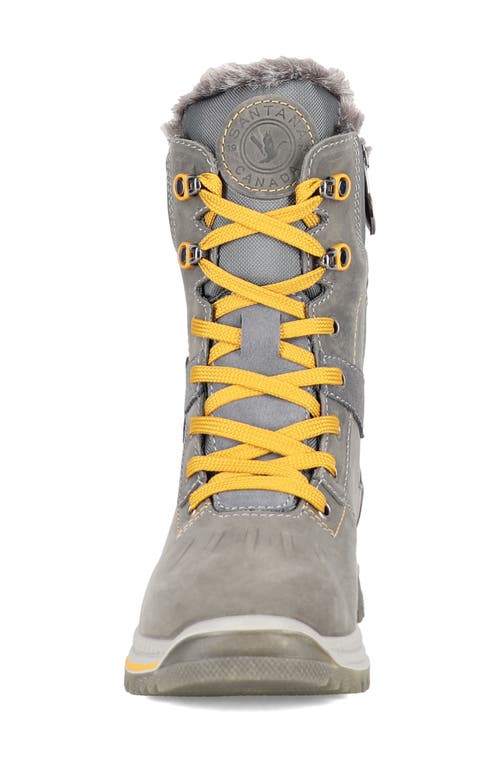 Santana Canada May Waterproof Winter Boot In Grey Mustard