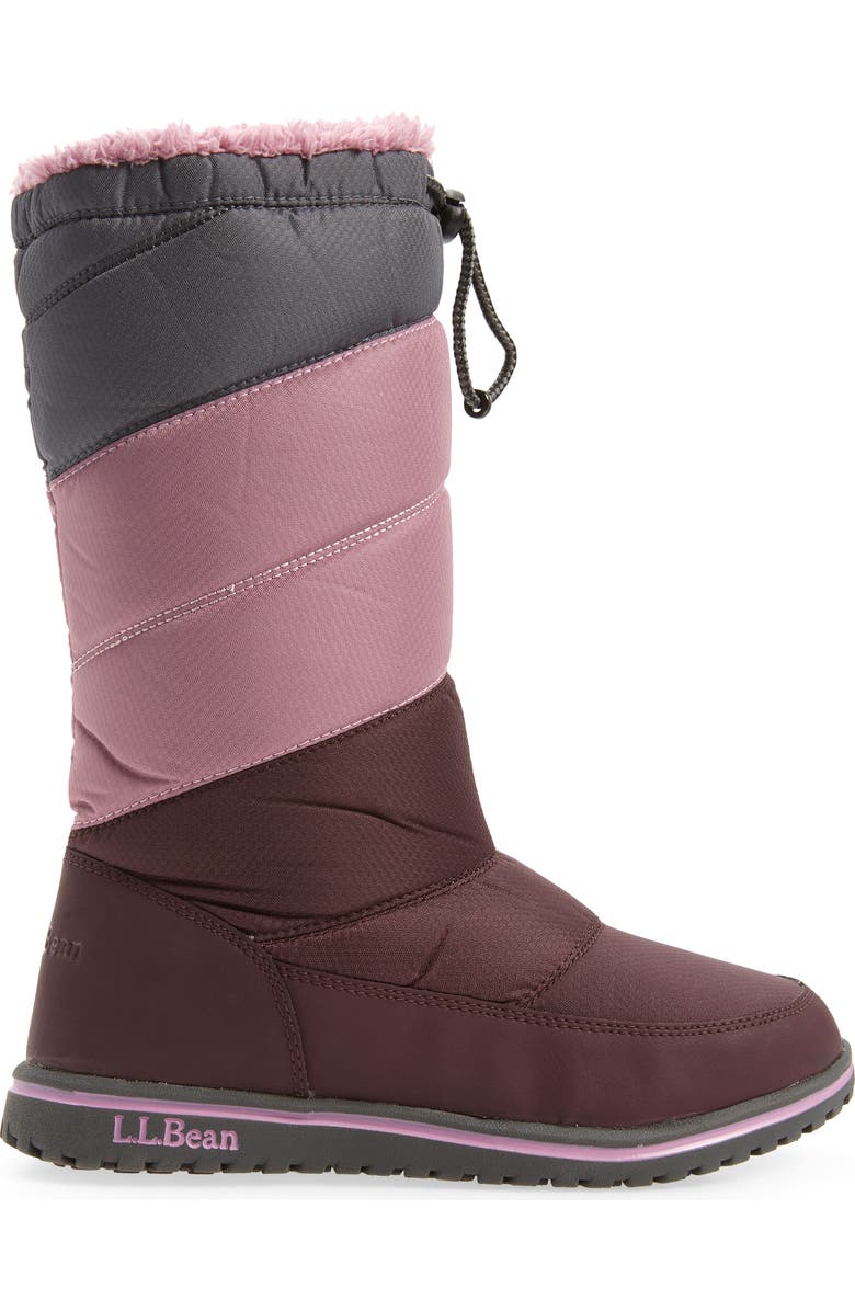 L.L.Bean Ultralight Waterproof Tall Snow Boot, Alternate, color, Dark Plum/ Mauve Berry