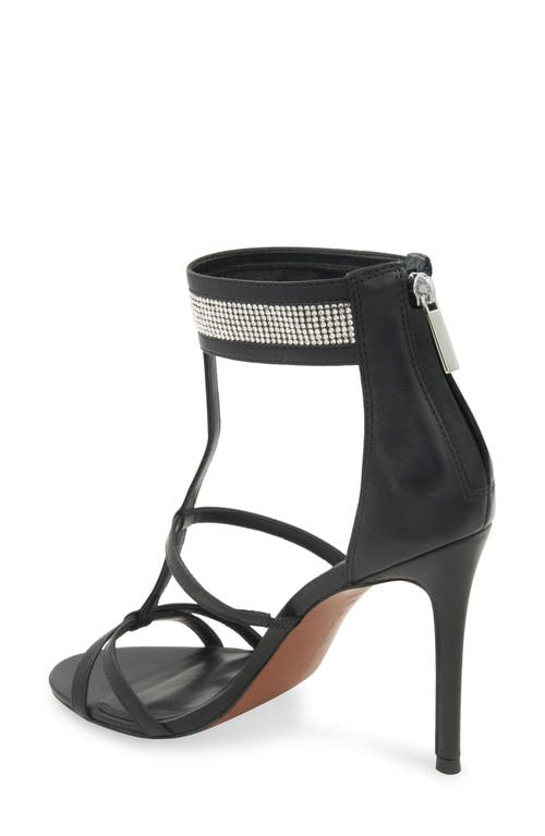 Bcbg Max Azria Singa Ankle Strap Sandal In Black
