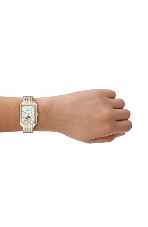 Fossil Raquel Sun & Moon Watch, 28mm X 45mm In Two Tone