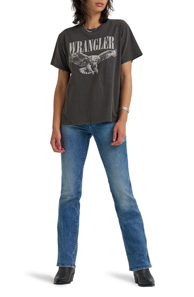 Wrangler Eagle Logo Graphic T-Shirt, Alternate, color, Faded Black