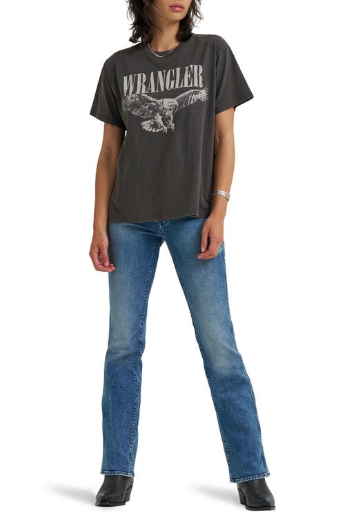 Wrangler Eagle Logo Graphic T-shirt In Black